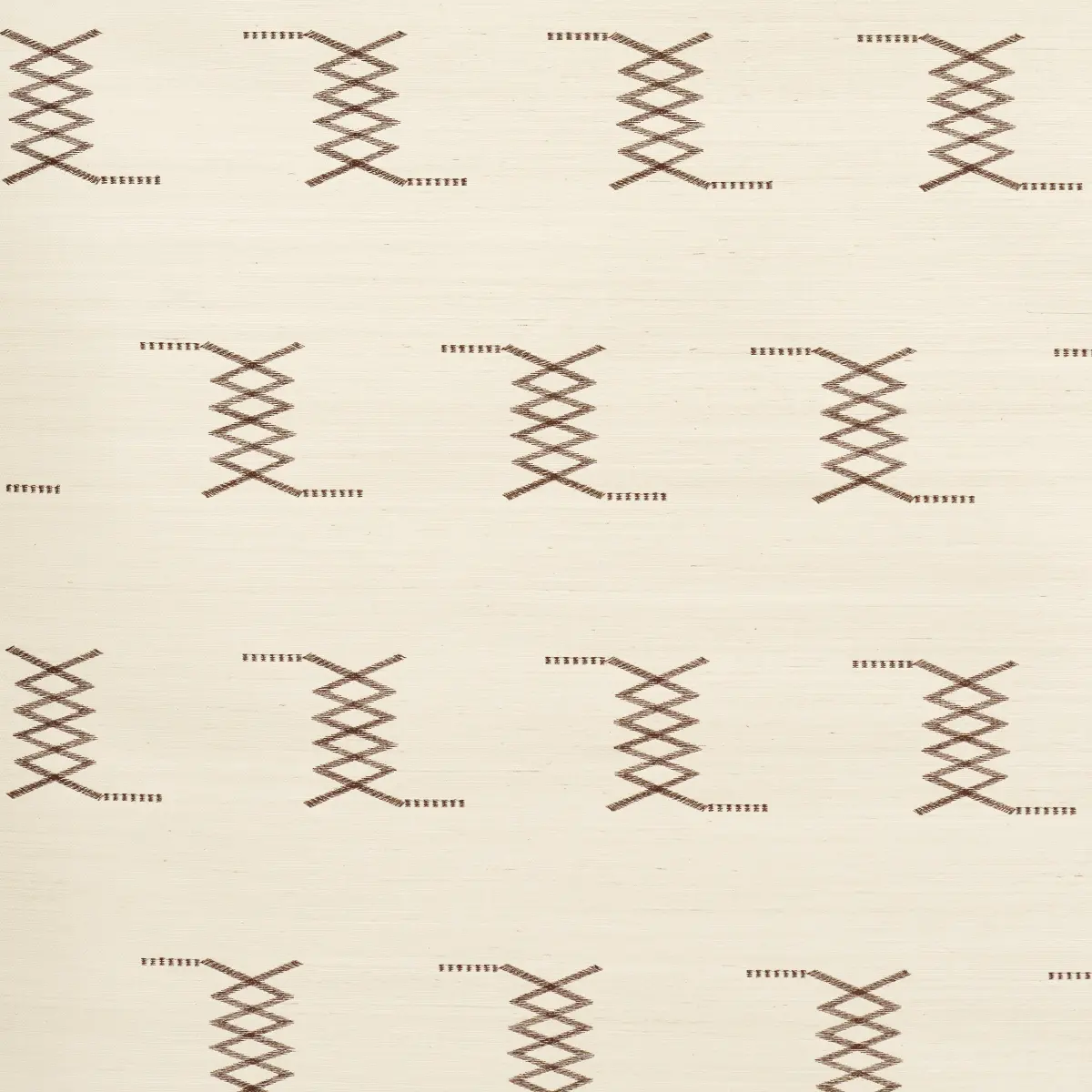 Kin Sisal Embroidery_ HAZEL ON IVORY