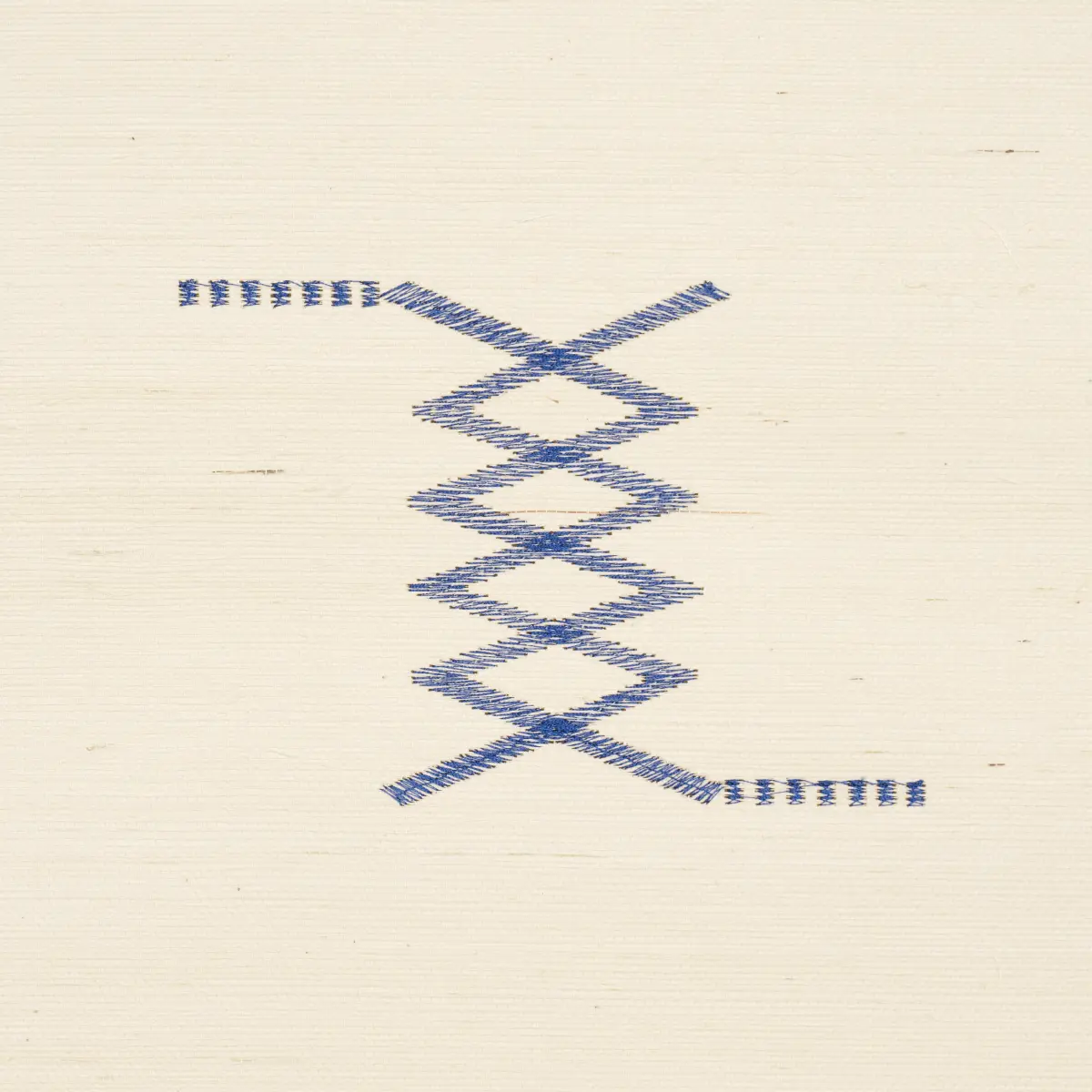 Kin Sisal Embroidery_ INK ON IVORY
