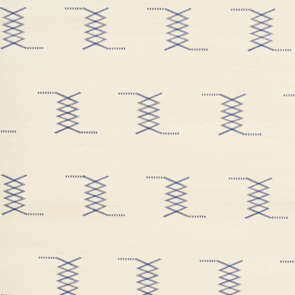 Kin Sisal Embroidery_ INK ON IVORY