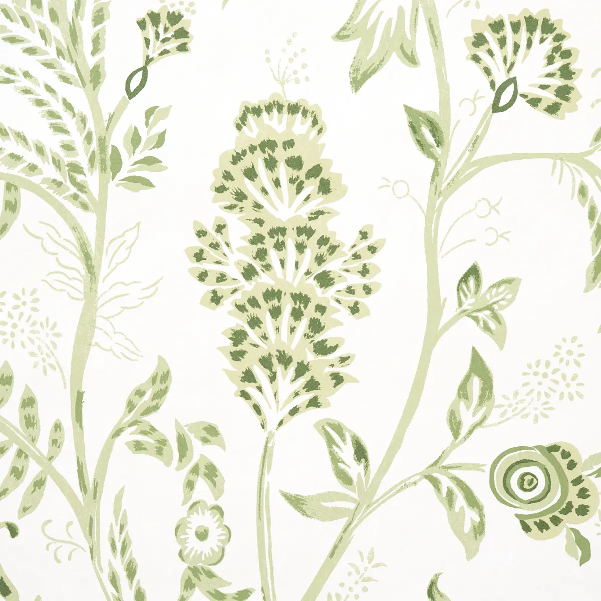 CHINOISERIE GRANDE PANEL SET_ LEAF GREEN