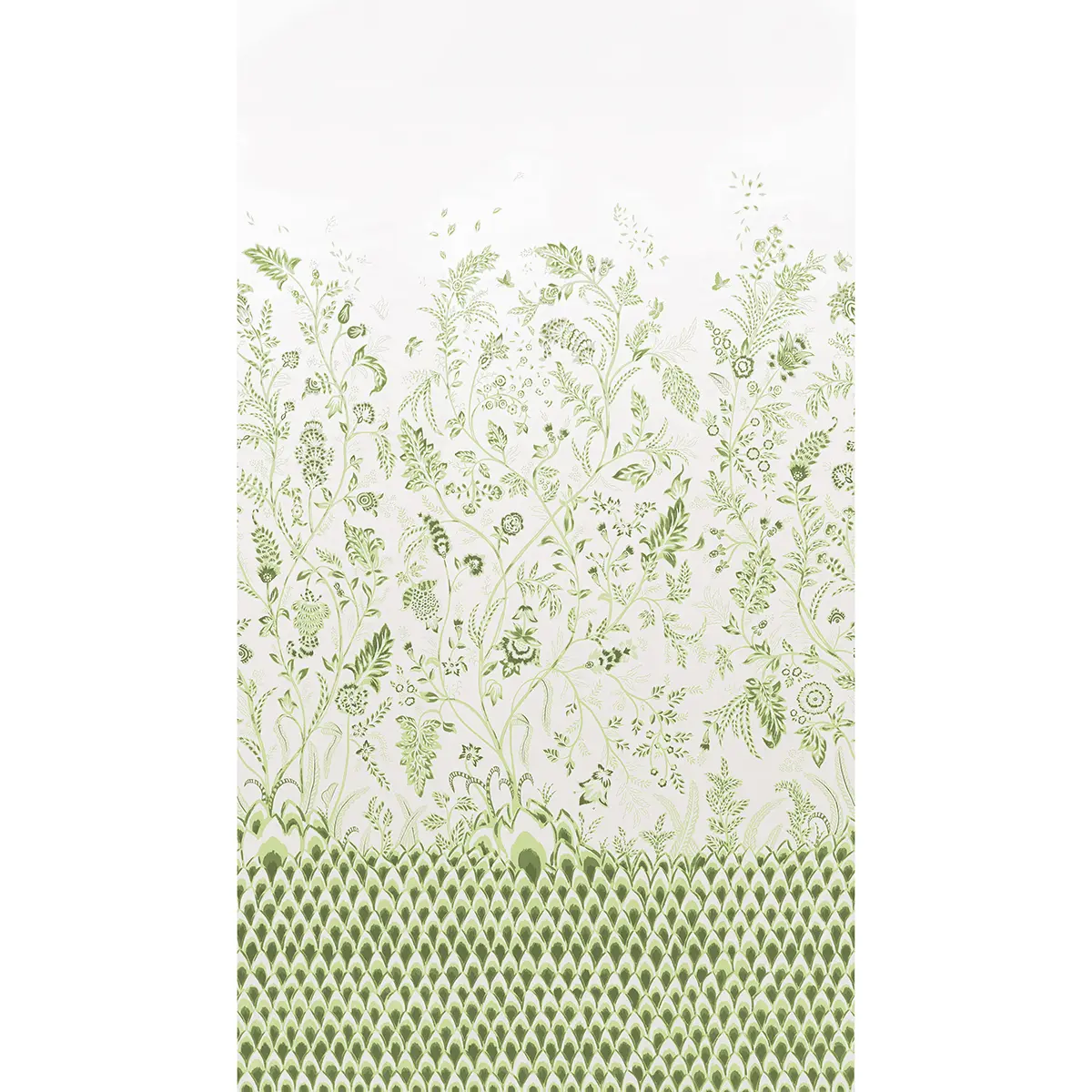 CHINOISERIE GRANDE PANEL SET_ LEAF GREEN