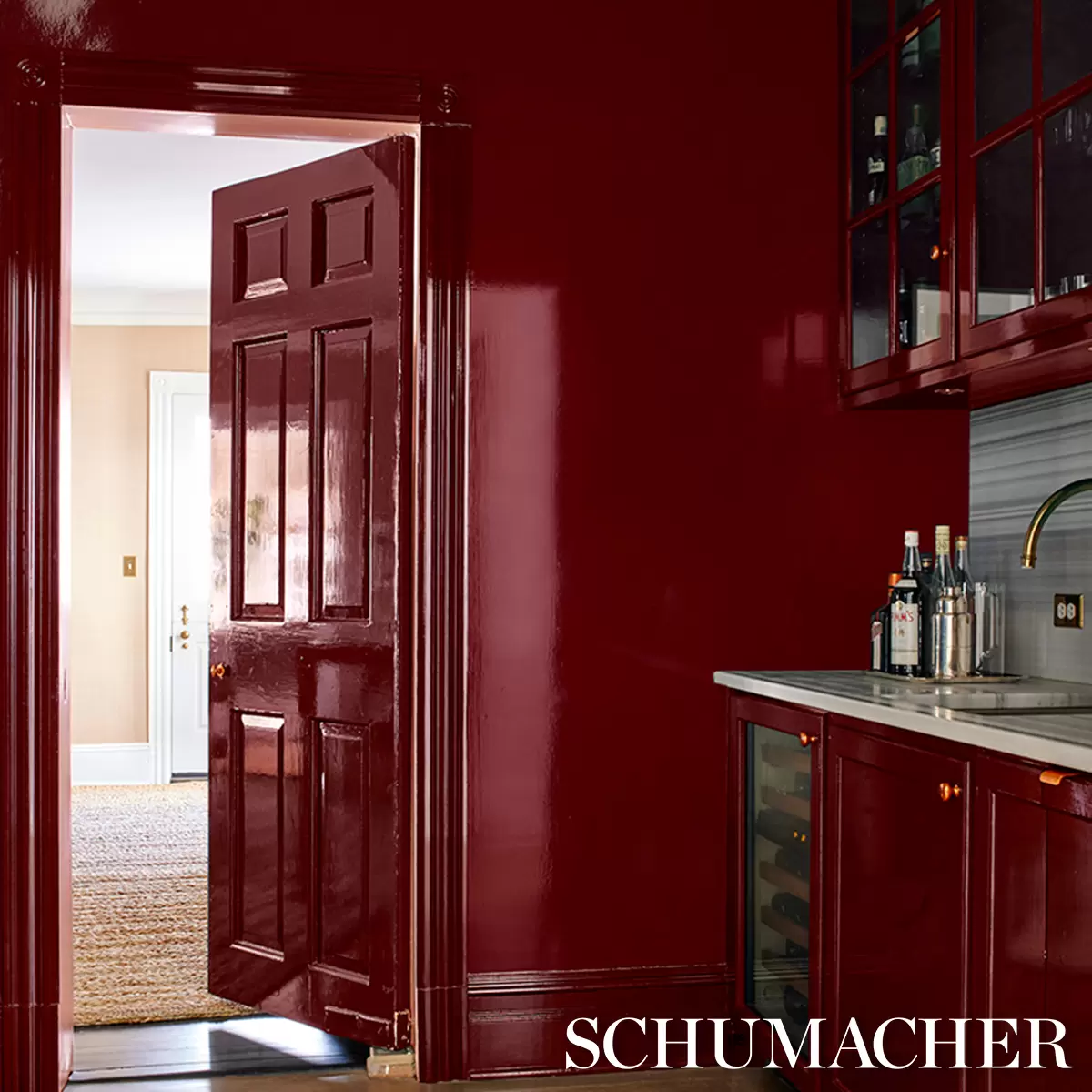 ACE FAUX LACQUER PERFORMANCE VINYL_ MAROON