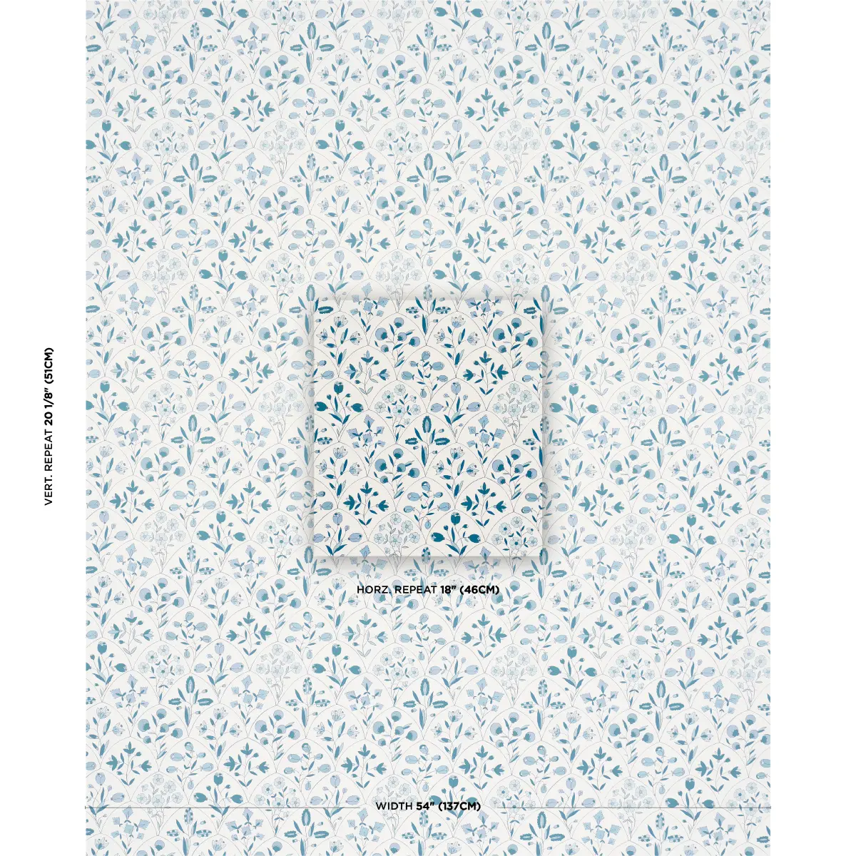 FRANCES SCALLOP FLORAL_ BLUES