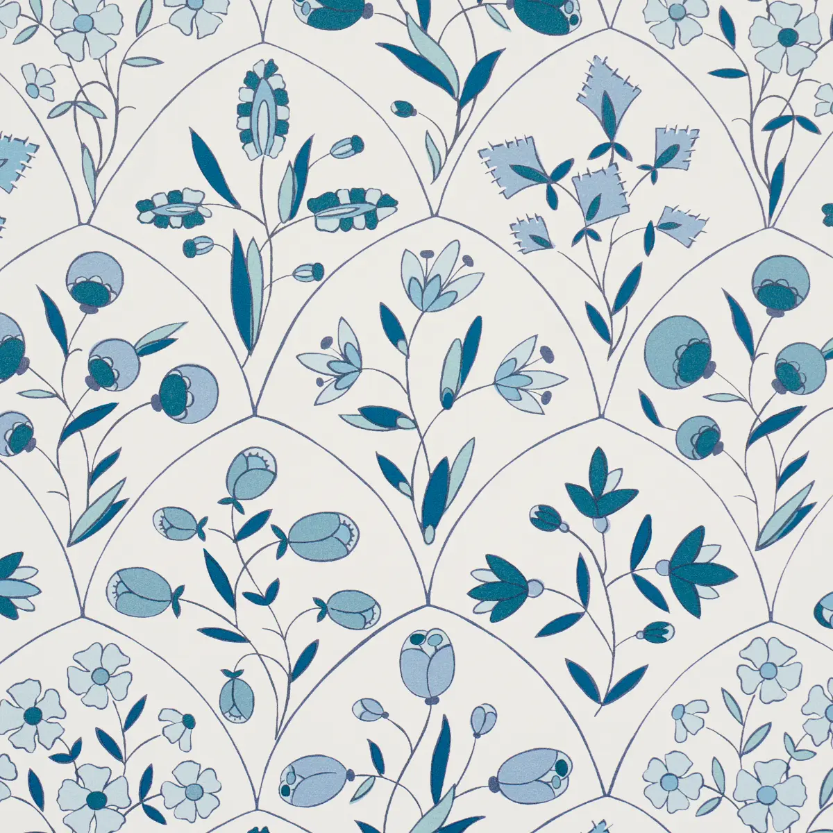 FRANCES SCALLOP FLORAL_ BLUES