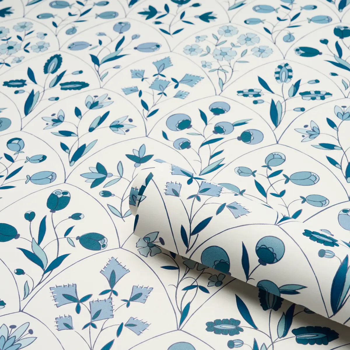 FRANCES SCALLOP FLORAL_ BLUES