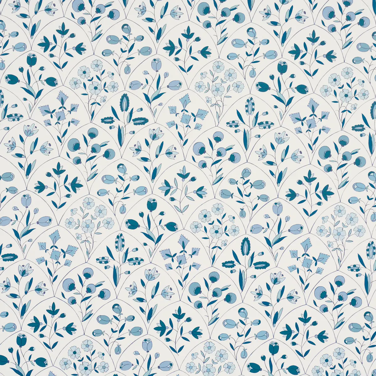 FRANCES SCALLOP FLORAL_ BLUES