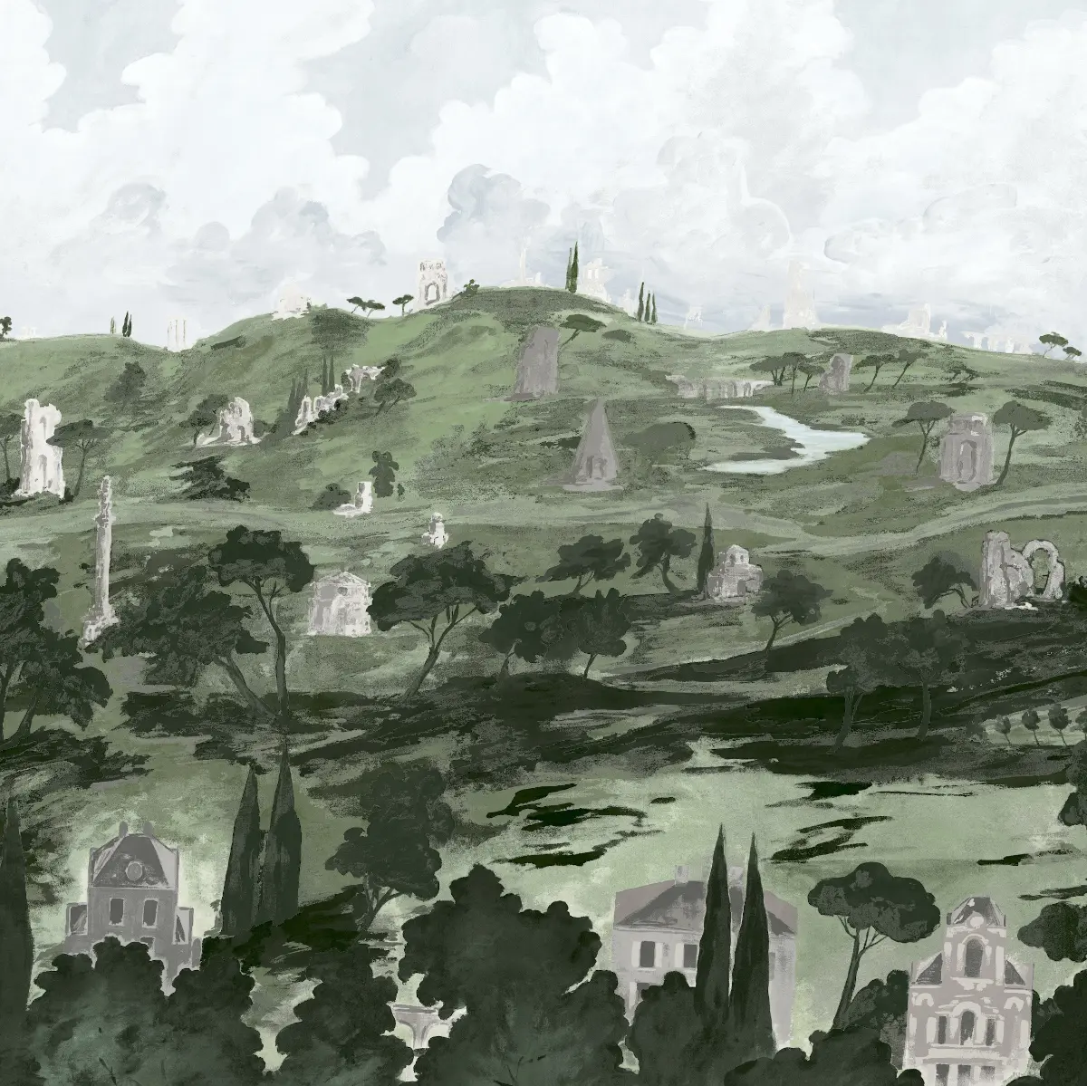 Appian Way 4 Panel Set_ FOG