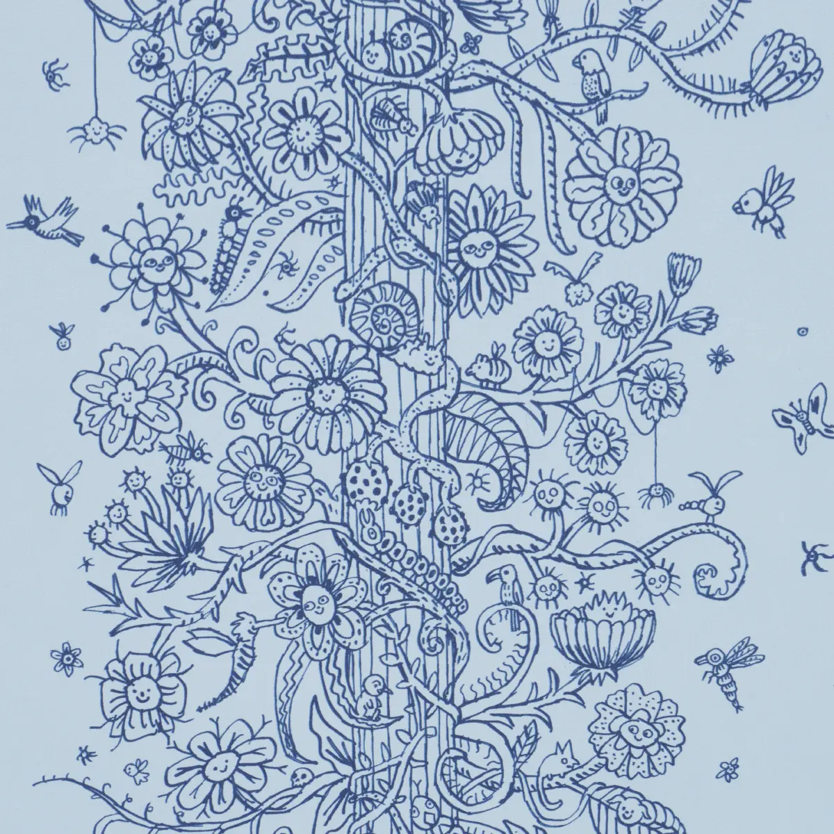 Edward Steed's Towers Of Flowers_ SKY BLUE & NAVY