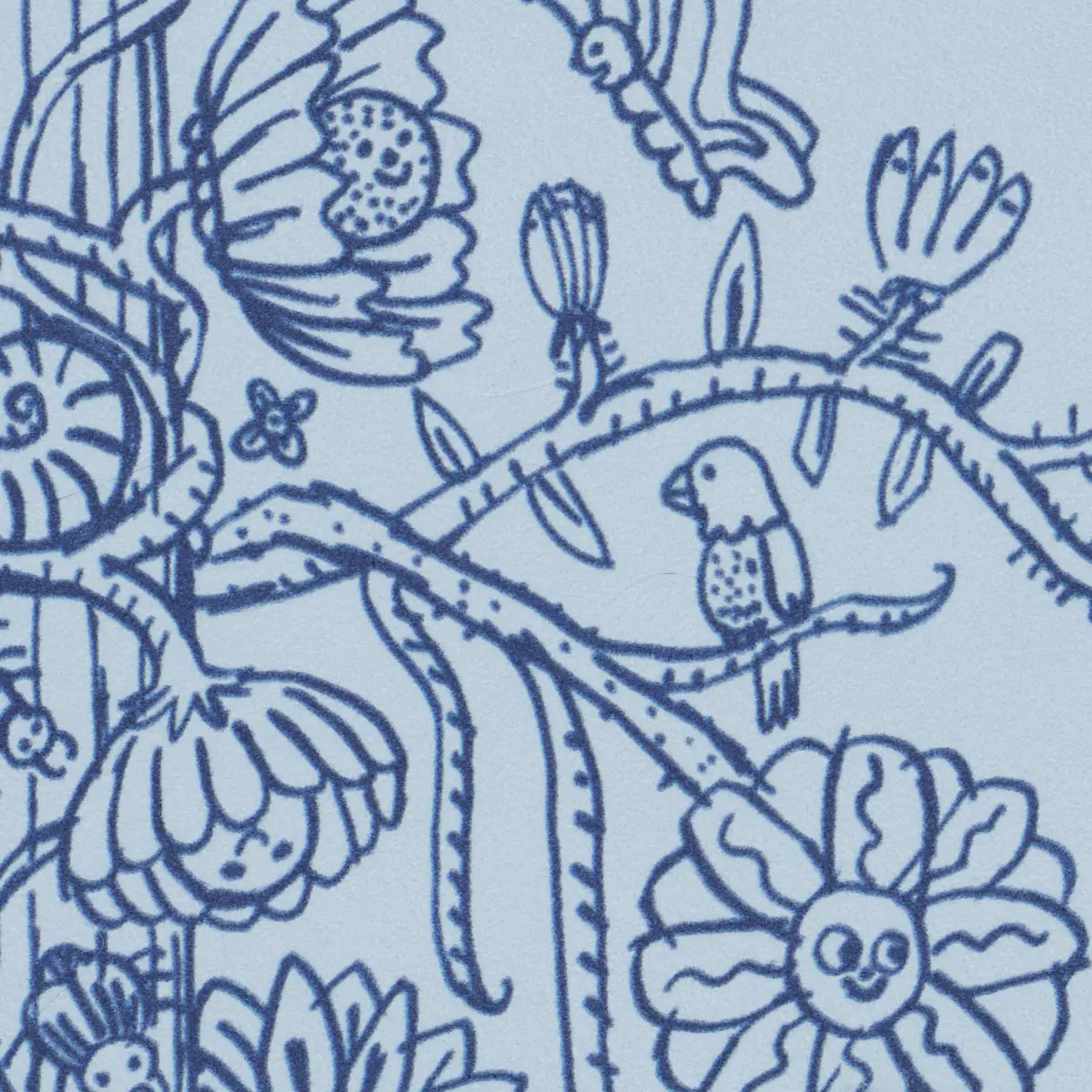 Edward Steed's Towers Of Flowers_ SKY BLUE & NAVY