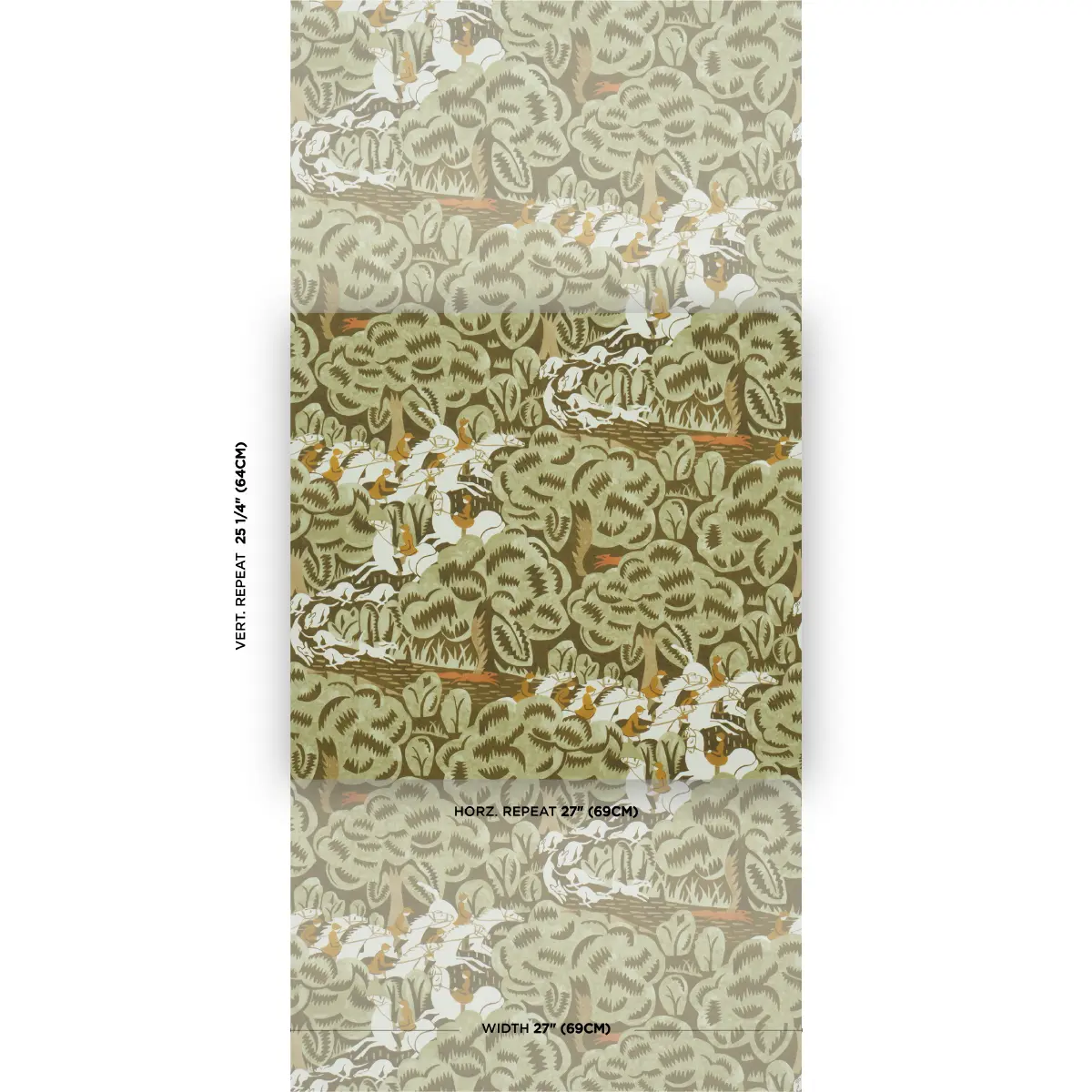 Margaret Schloeman's Fox Chase_ SAGE & SOFT BROWN