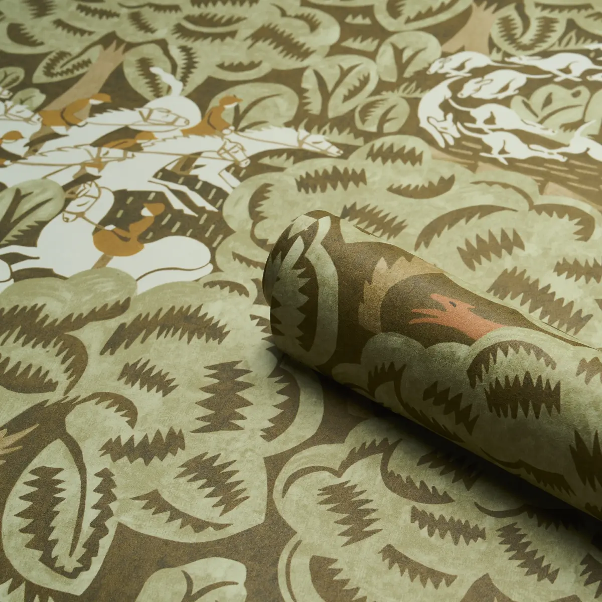 Margaret Schloeman's Fox Chase_ SAGE & SOFT BROWN