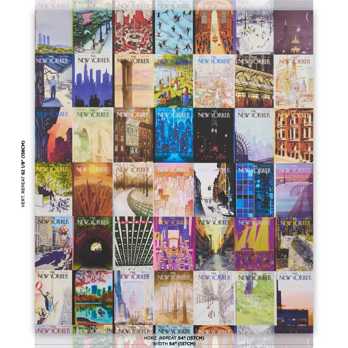 The New Yorker City-view Covers_ MULTICOLOR