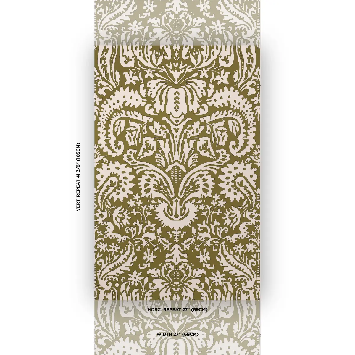 SUFFOLK DAMASK_ OLIVE