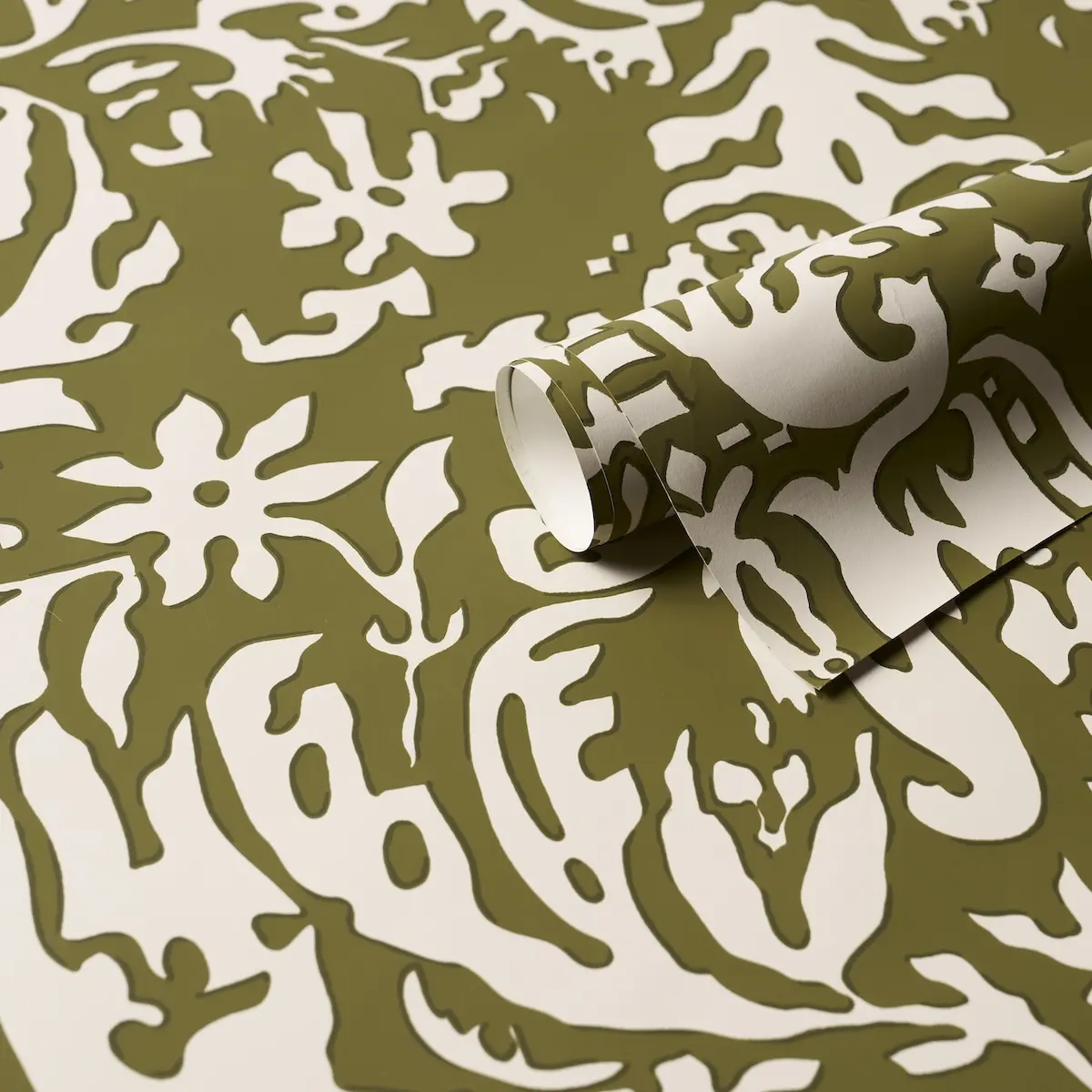 SUFFOLK DAMASK_ OLIVE