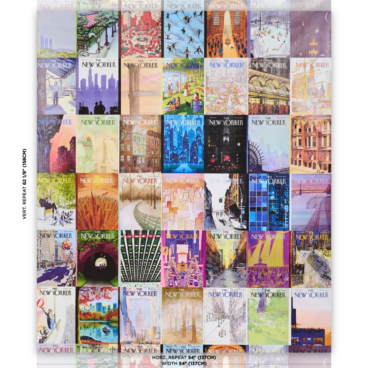 The New Yorker City-view Covers_ MULTICOLOR