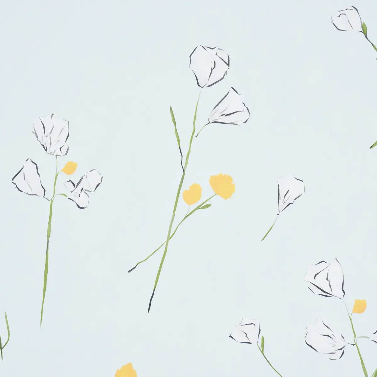 Alex's Floral_ MIST BLUE