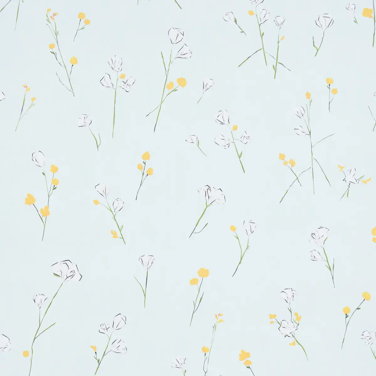 Alex's Floral_ MIST BLUE