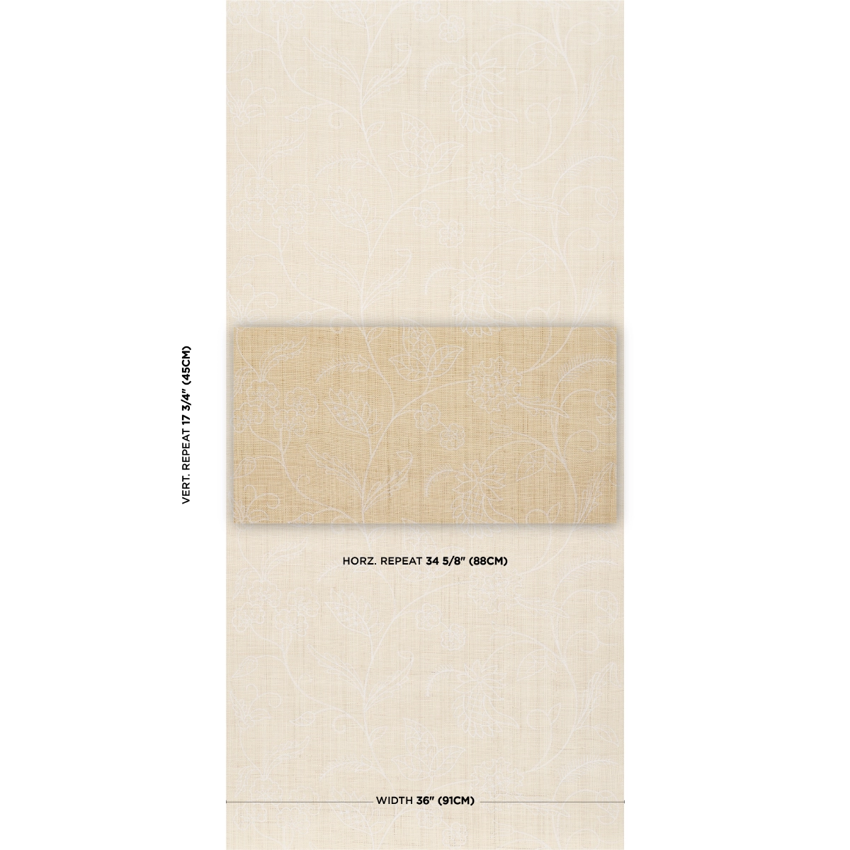 SCONSET EMBROIDERED RAFFIA_ NATURAL