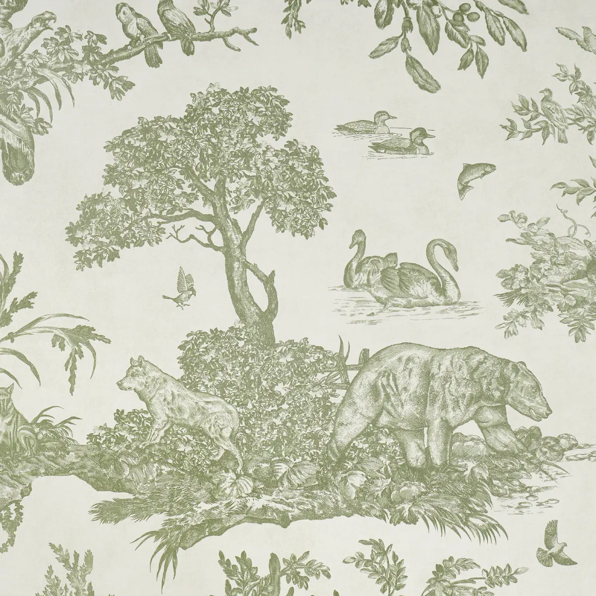 Western Toile_ OLIVE