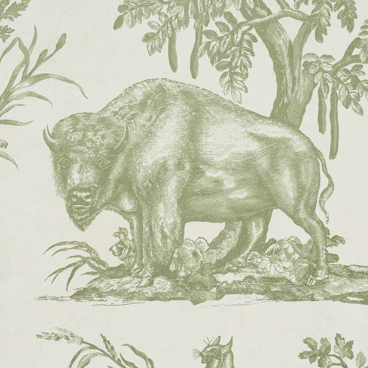 Western Toile_ OLIVE