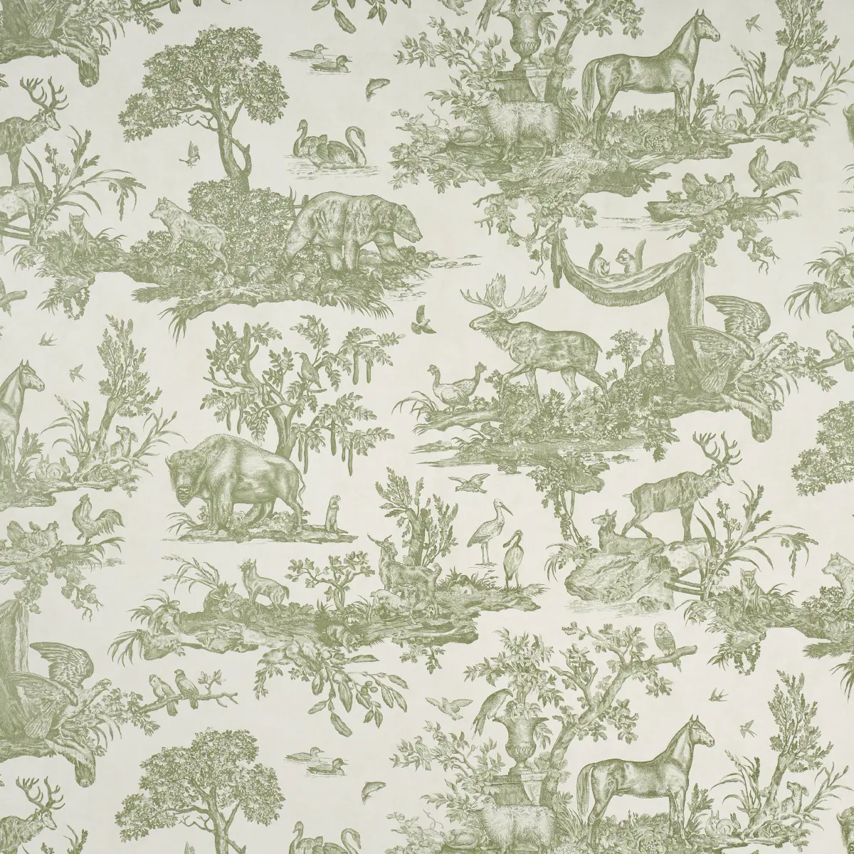 Western Toile_ OLIVE
