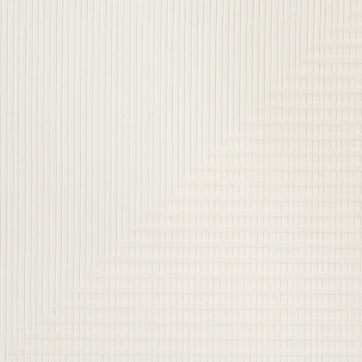 Hand Combed Triangles_ WHITE