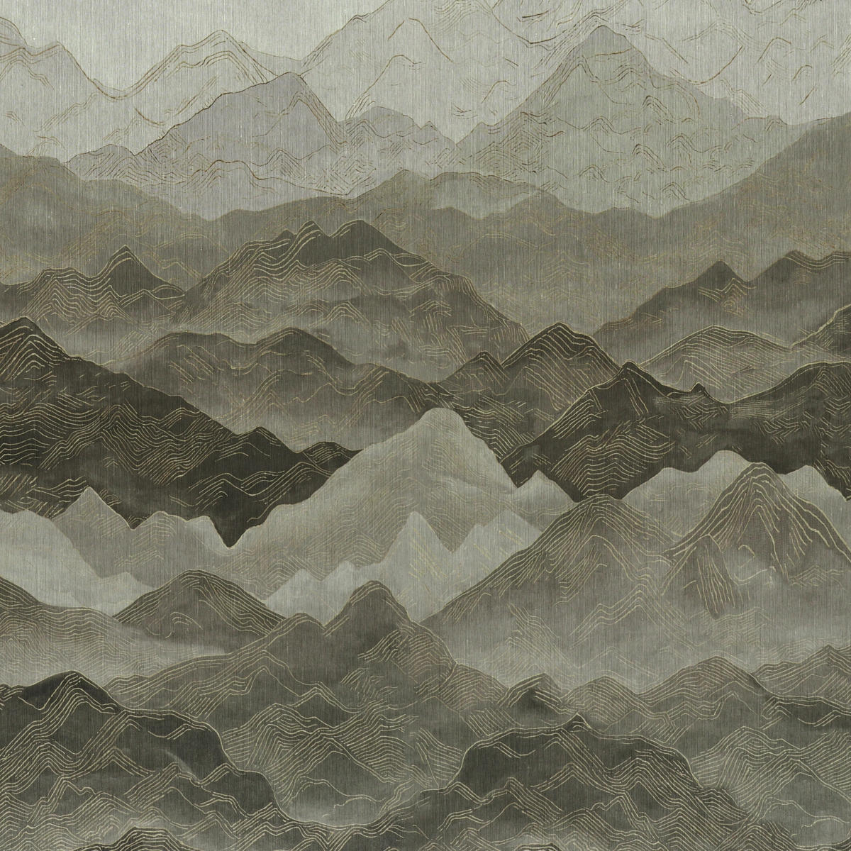 Atmospheric Landscape Panel Set_ MISTY MOUNTAINS
