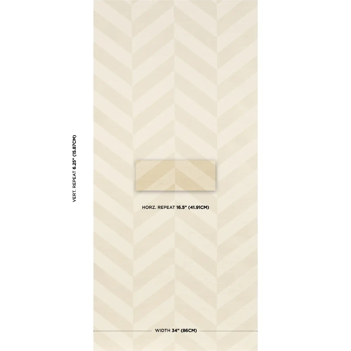 STAGGERED CHEVRON SISAL_ IVORY