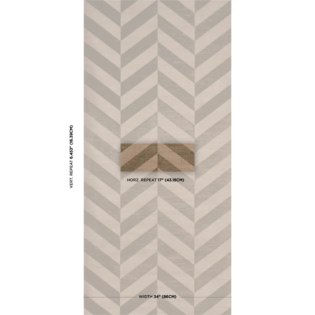 STAGGERED CHEVRON SISAL_ BROWN