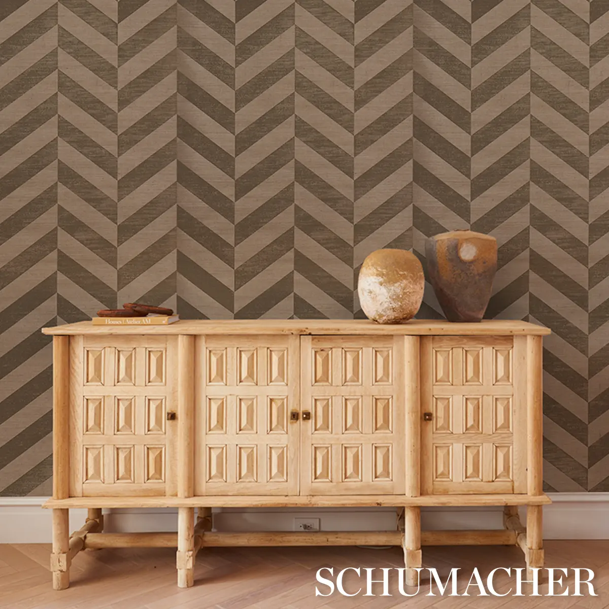 STAGGERED CHEVRON SISAL_ BROWN