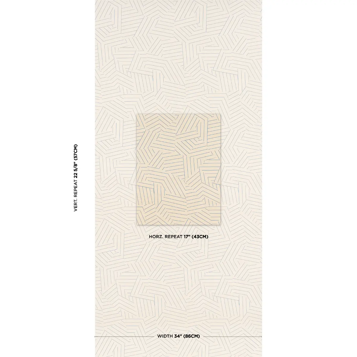 Deconstructed Stripe Sisal_ COBALT