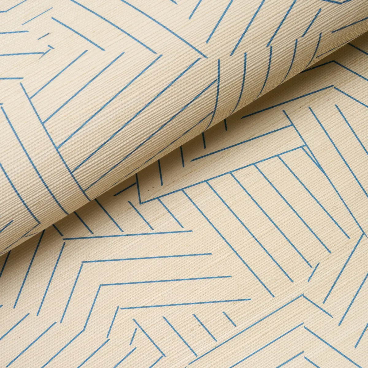 Deconstructed Stripe Sisal_ COBALT