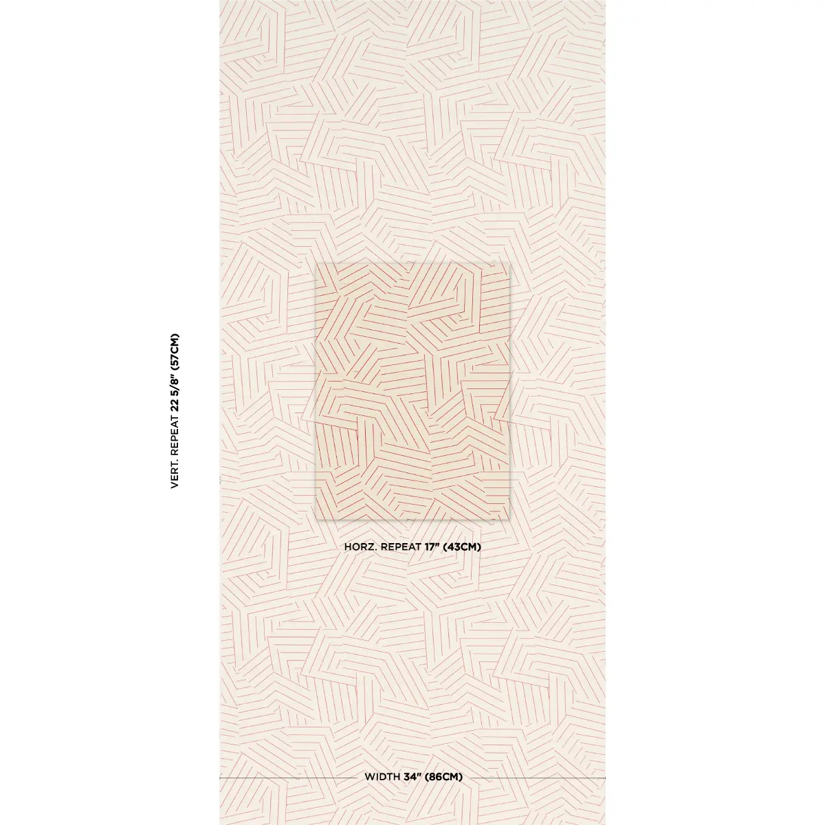 Deconstructed Stripe Sisal_ RED