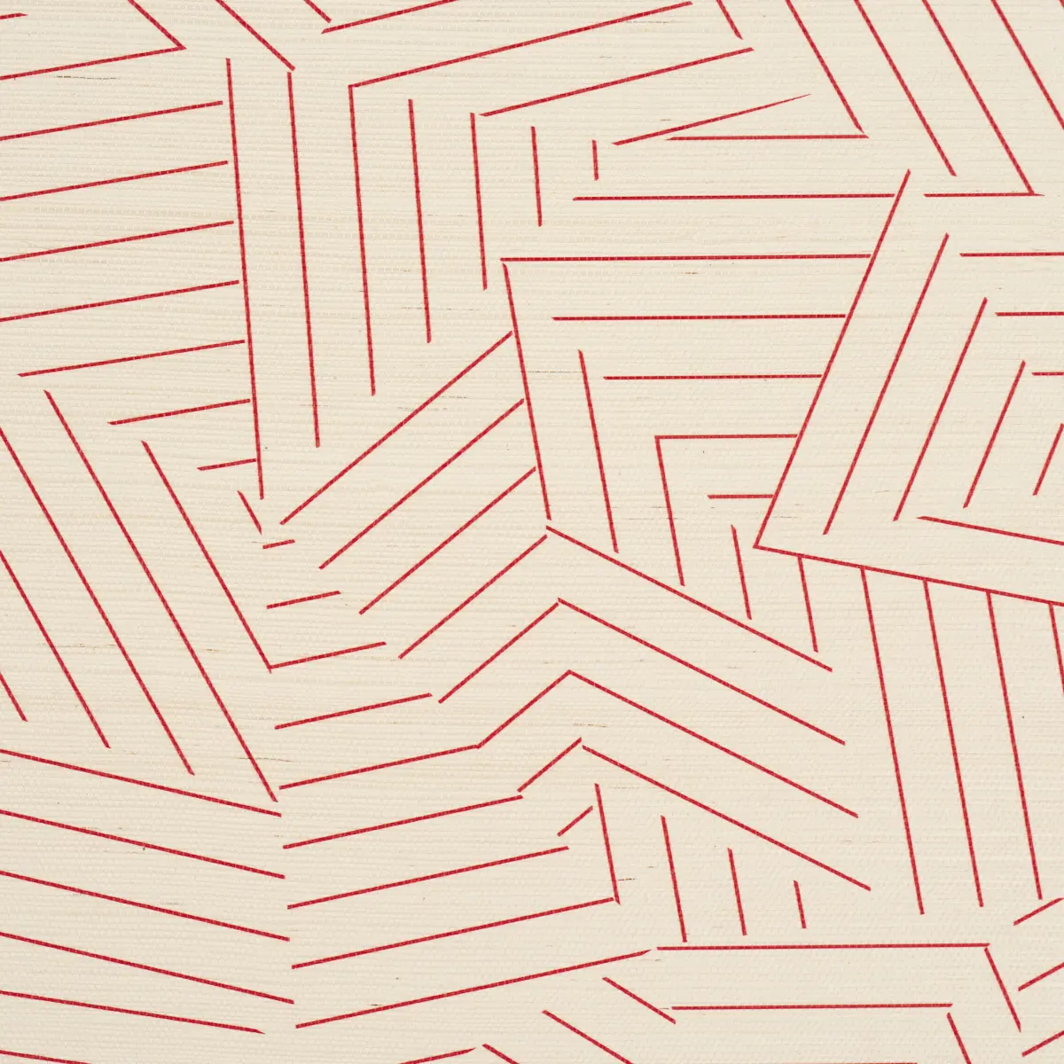 Deconstructed Stripe Sisal_ RED