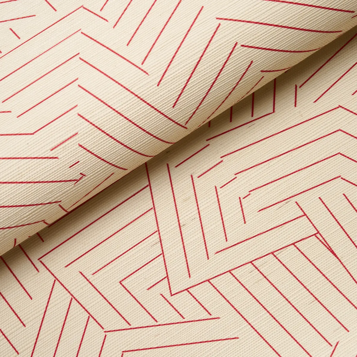 Deconstructed Stripe Sisal_ RED