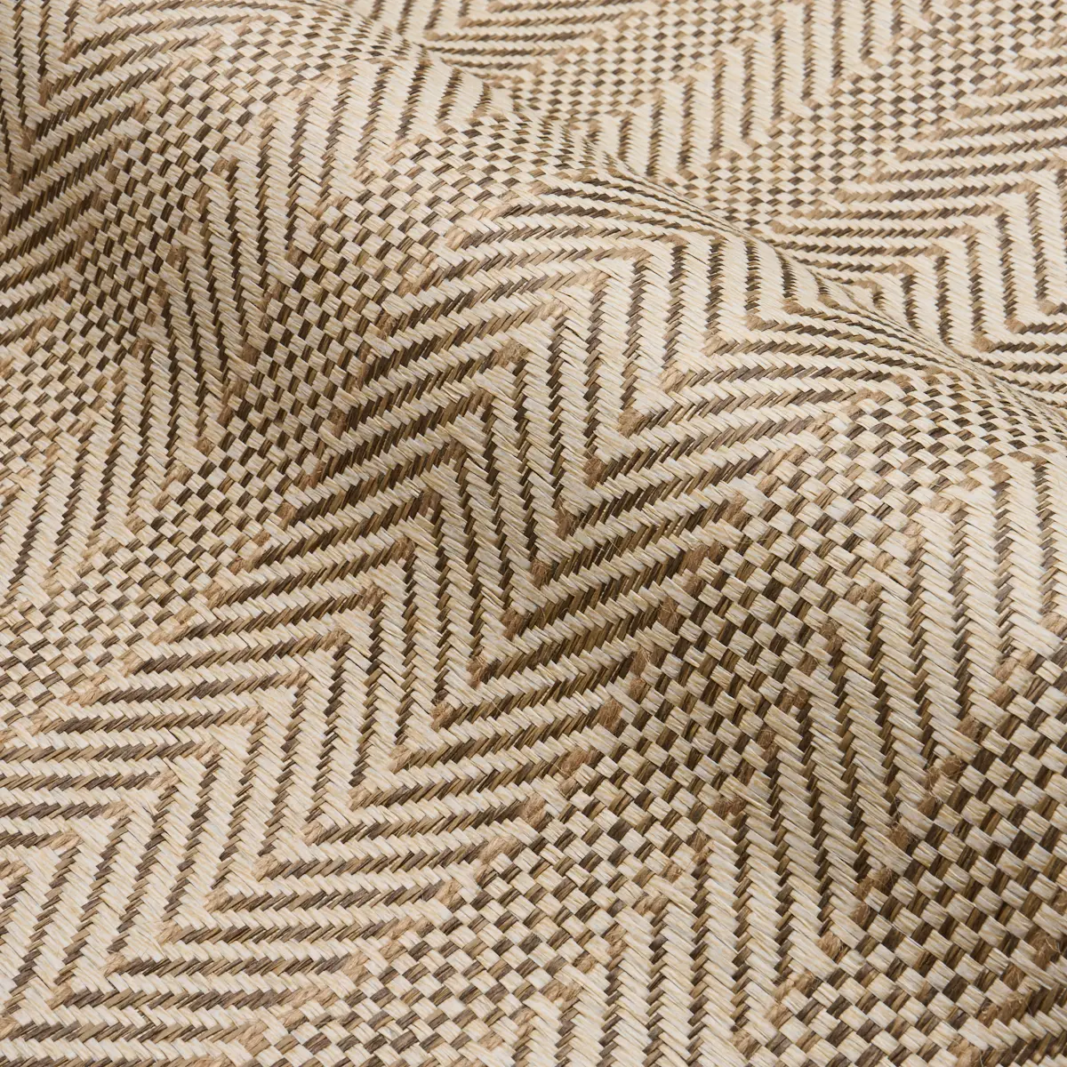 ZIG ZAG PAPERWEAVE_ FLAX
