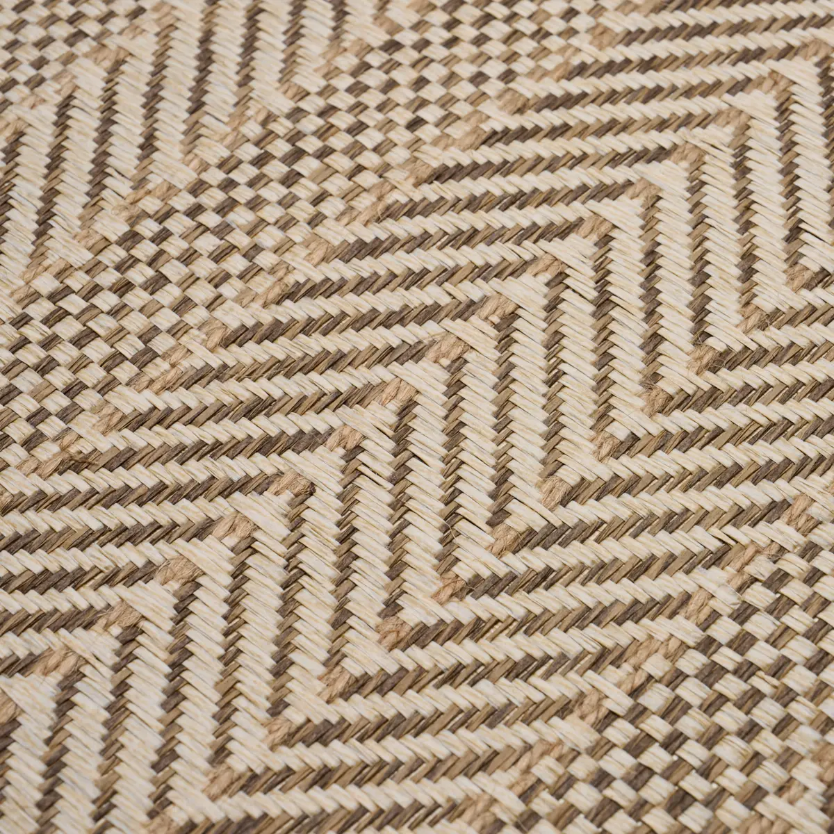 ZIG ZAG PAPERWEAVE_ FLAX