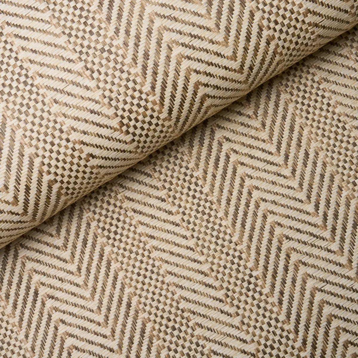 ZIG ZAG PAPERWEAVE_ FLAX