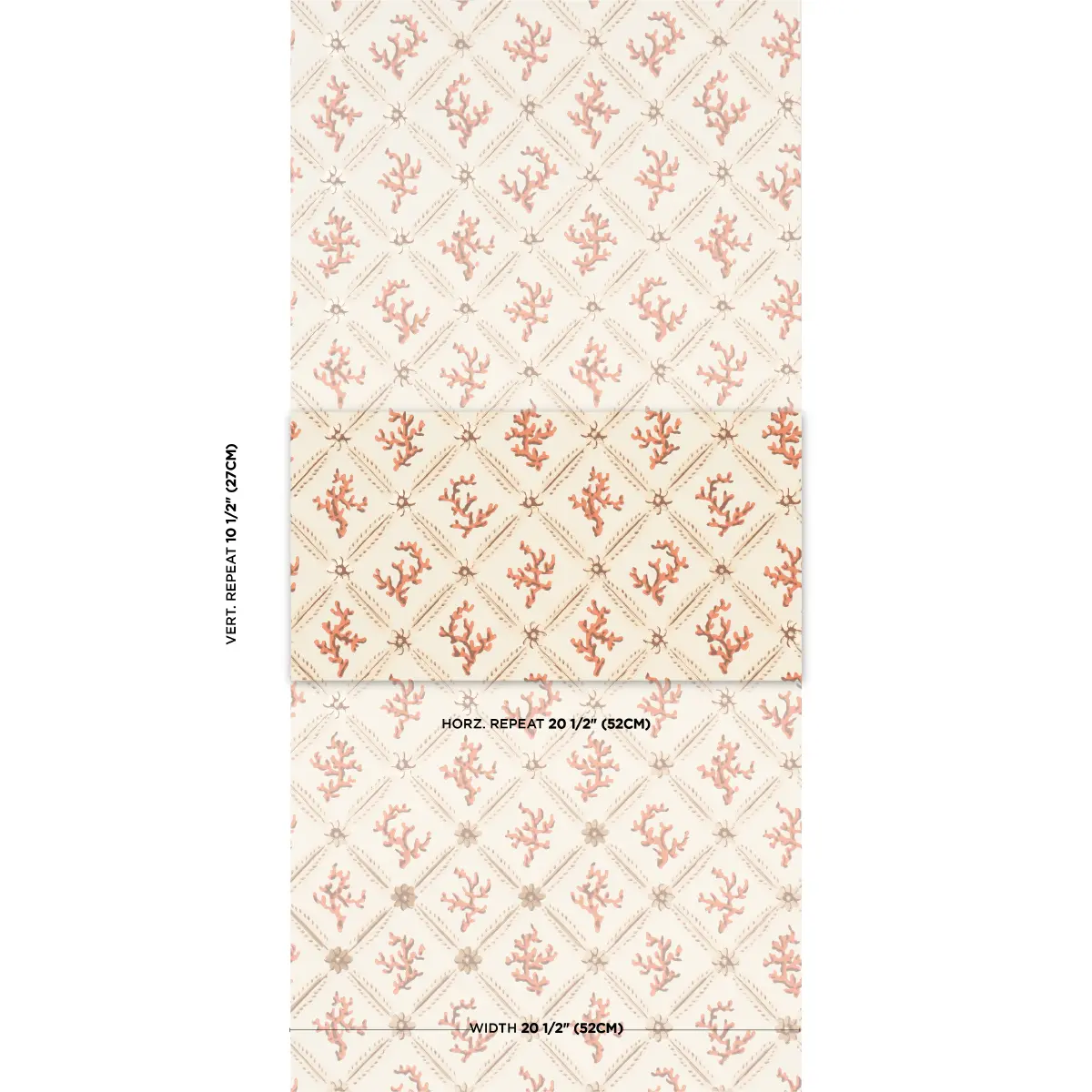Corail Leaf Trellis_ CORAL