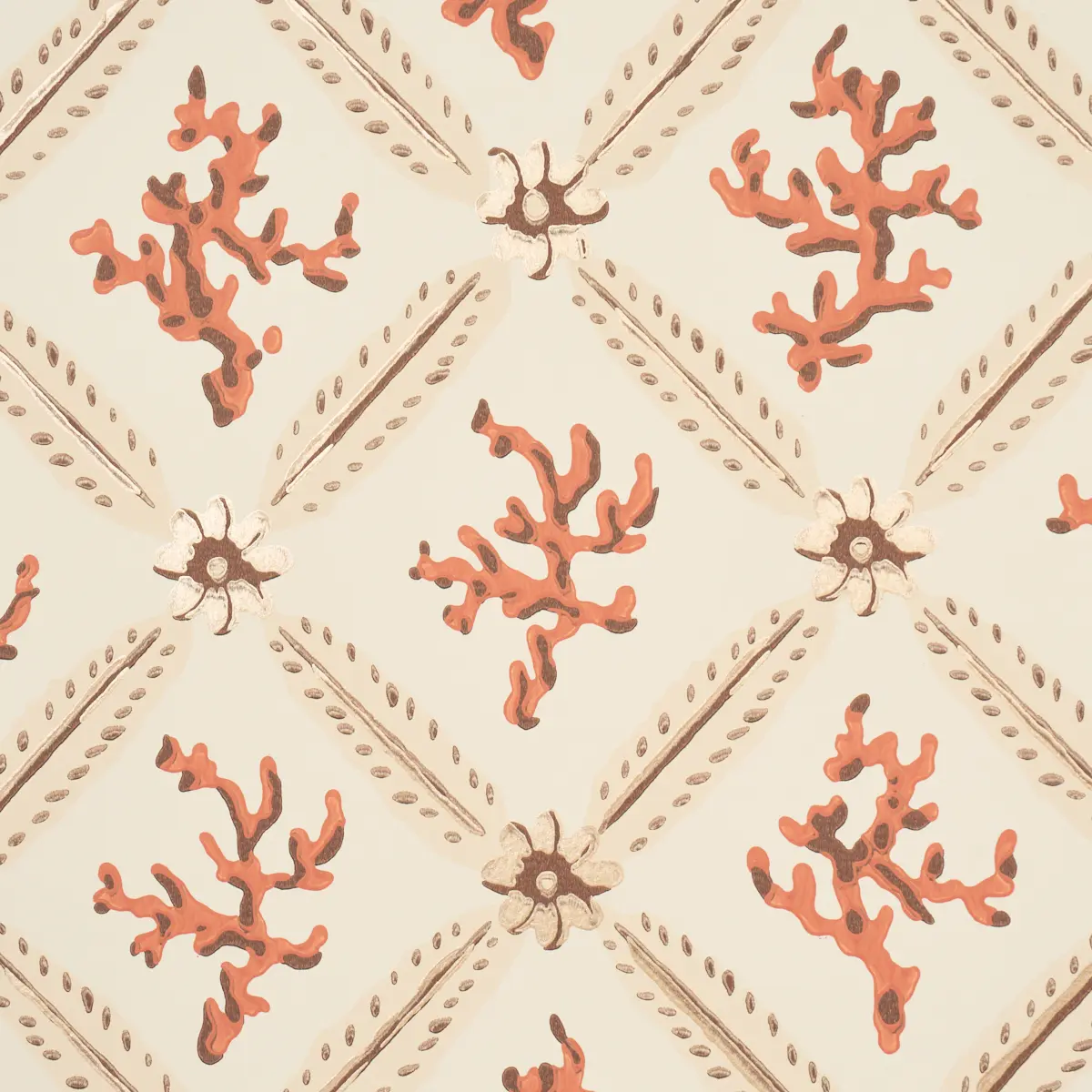 Corail Leaf Trellis_ CORAL