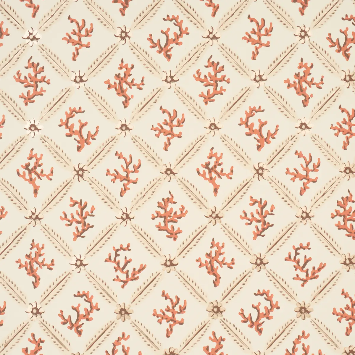 Corail Leaf Trellis_ CORAL