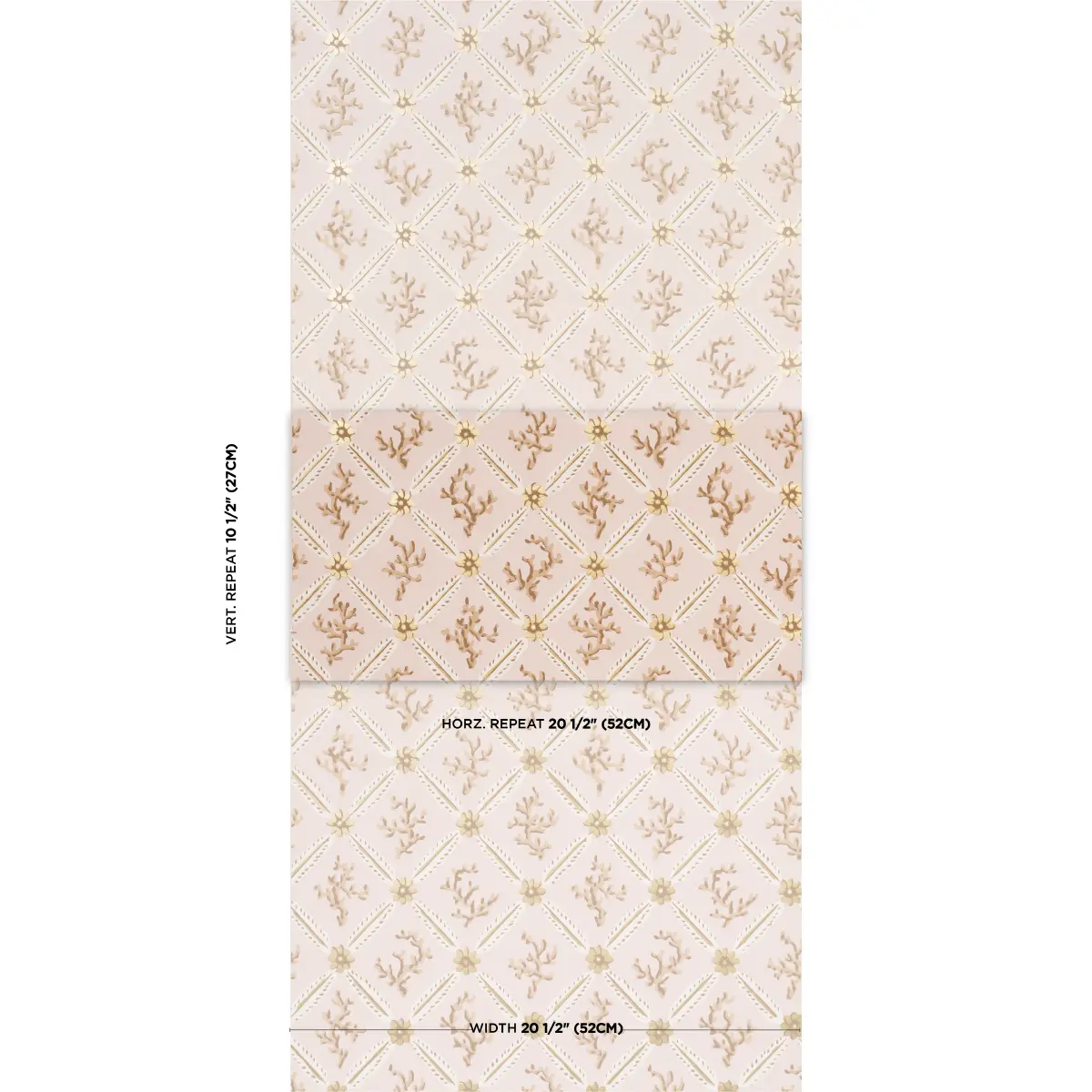Corail Leaf Trellis_ BLUSH