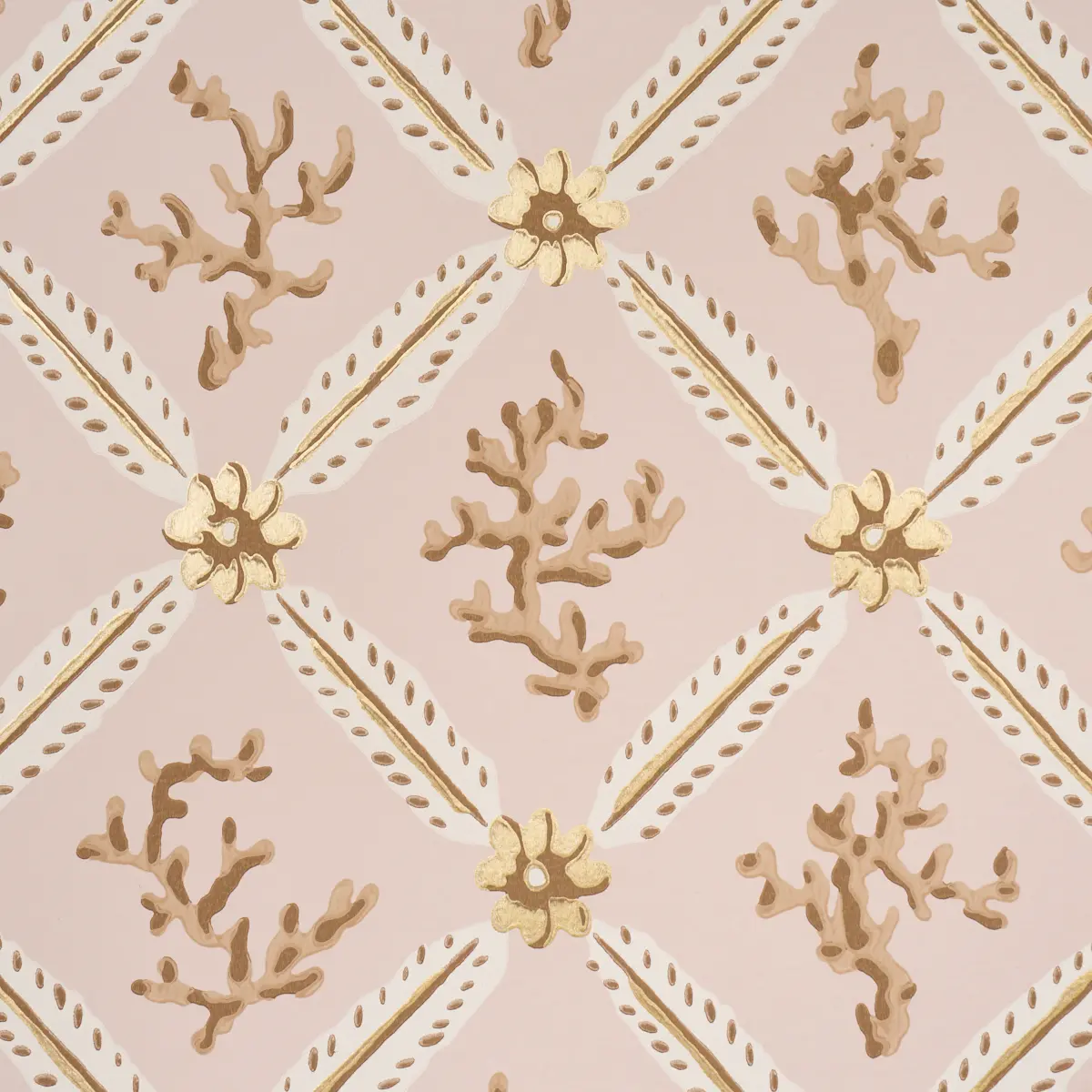 Corail Leaf Trellis_ BLUSH