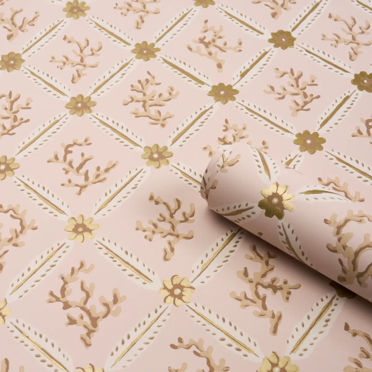 Corail Leaf Trellis_ BLUSH