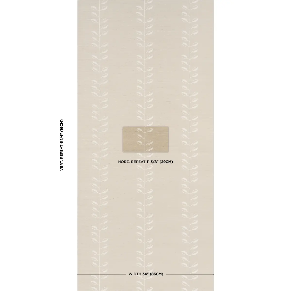 GEO LEAF SISAL_ BONE & WHITE