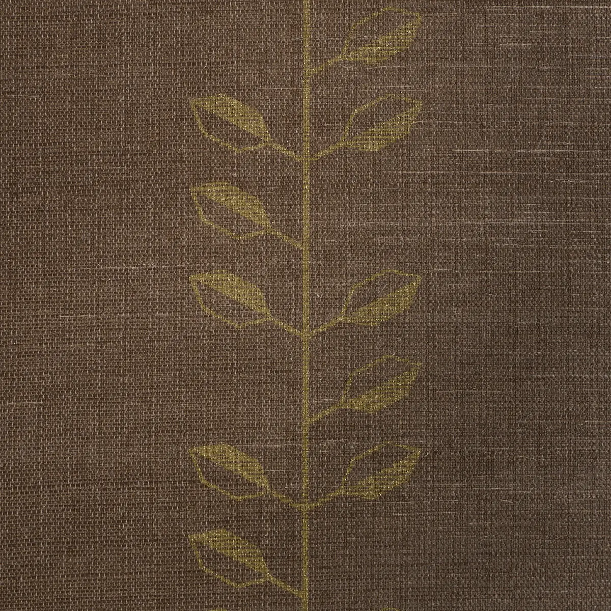 GEO LEAF SISAL_ METALLIC GOLD & SEPIA