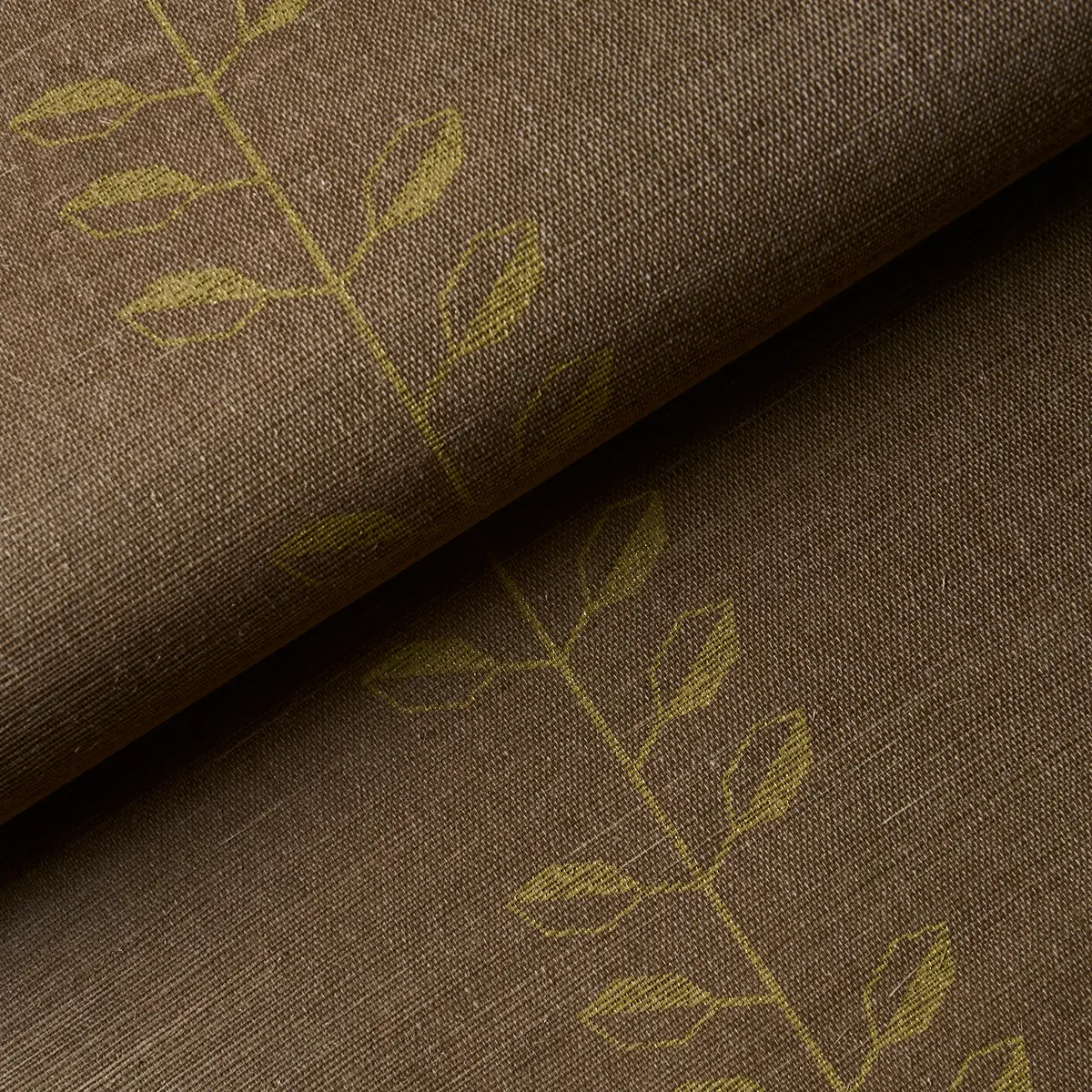 GEO LEAF SISAL_ METALLIC GOLD & SEPIA