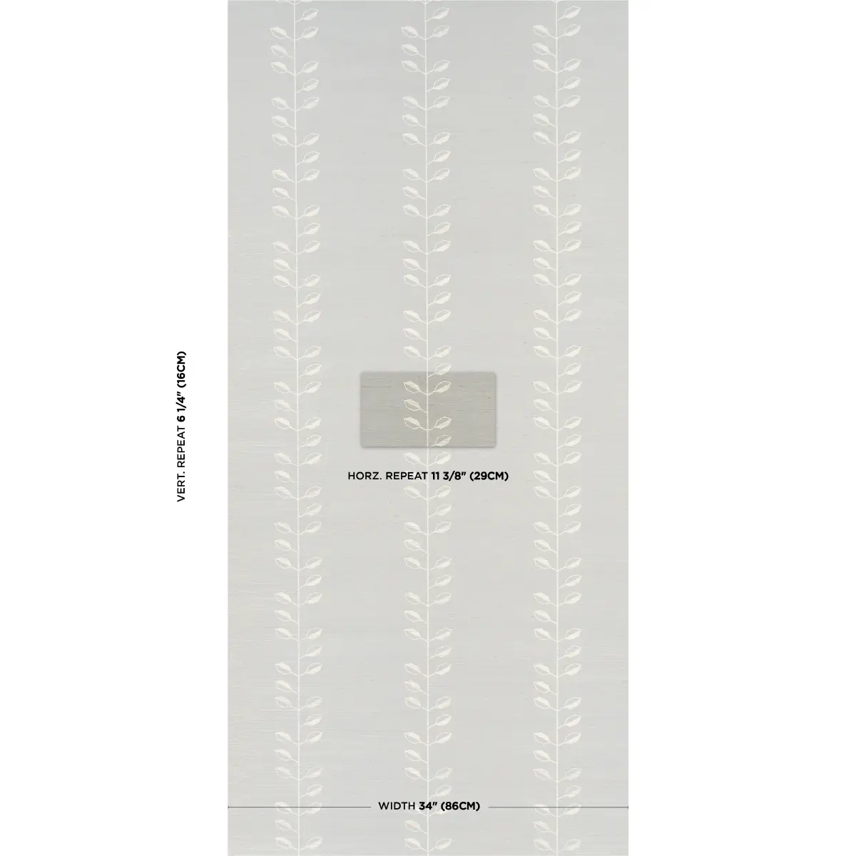 GEO LEAF SISAL_ MINERAL & IVORY