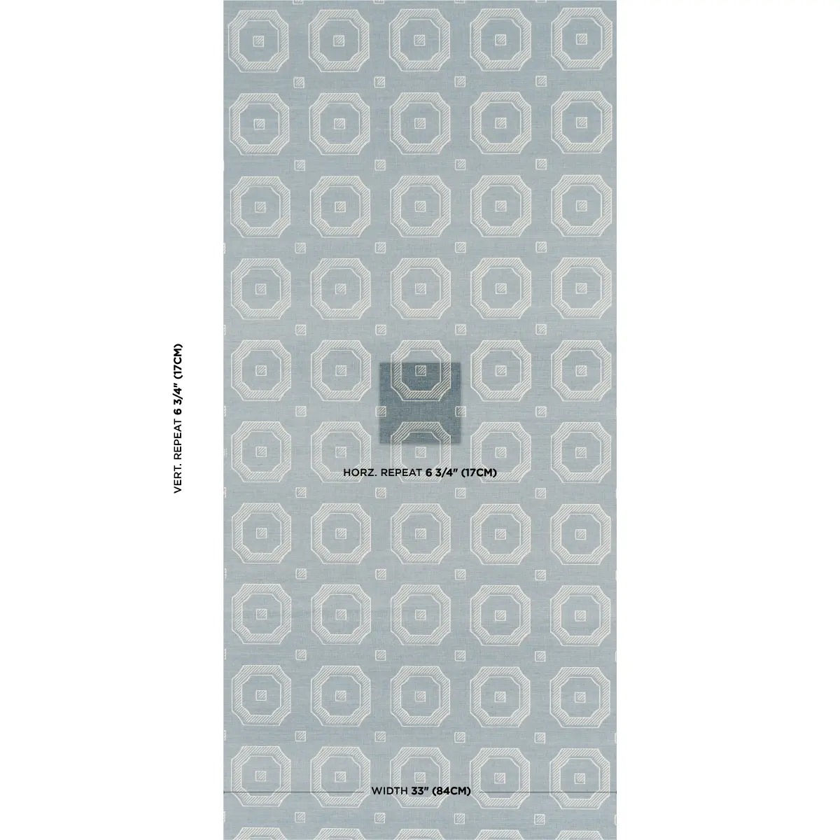 BEVELED FRAME SISAL_ DENIM