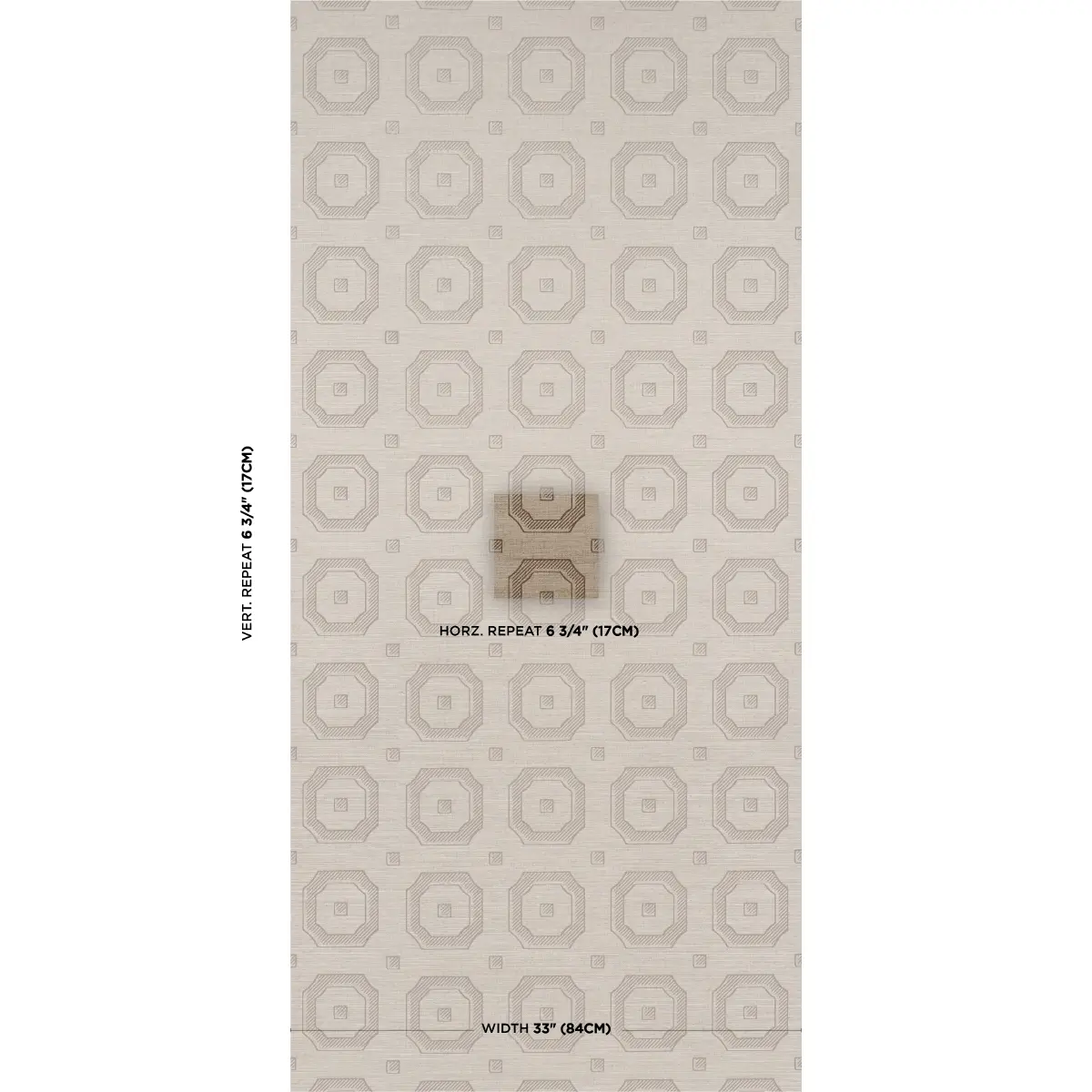 BEVELED FRAME SISAL_ SEPIA